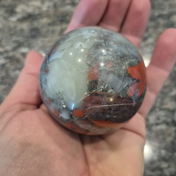 Natural Jasper Crystal Sphere Orb #12 - Picture 9 of 9